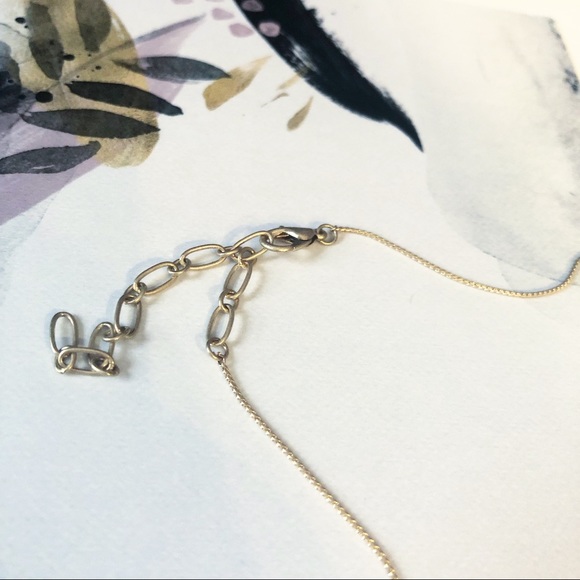 NWT / Gray Gold geometric wood bead long necklace - Picture 5 of 7